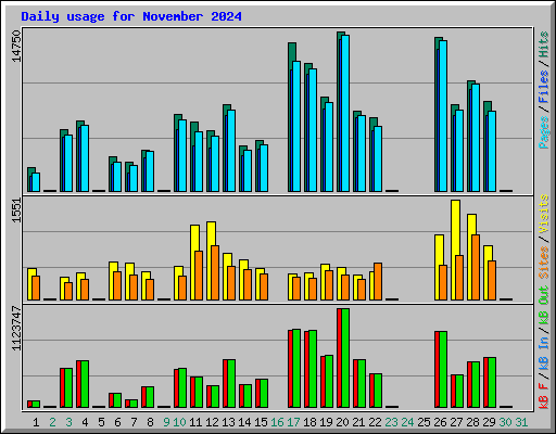 Daily usage for November 2024