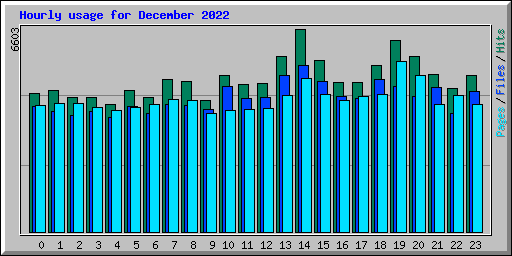 Hourly usage for December 2022