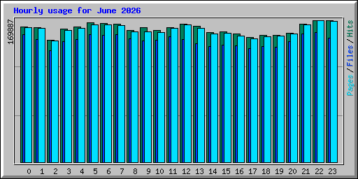 Hourly usage for June 2026